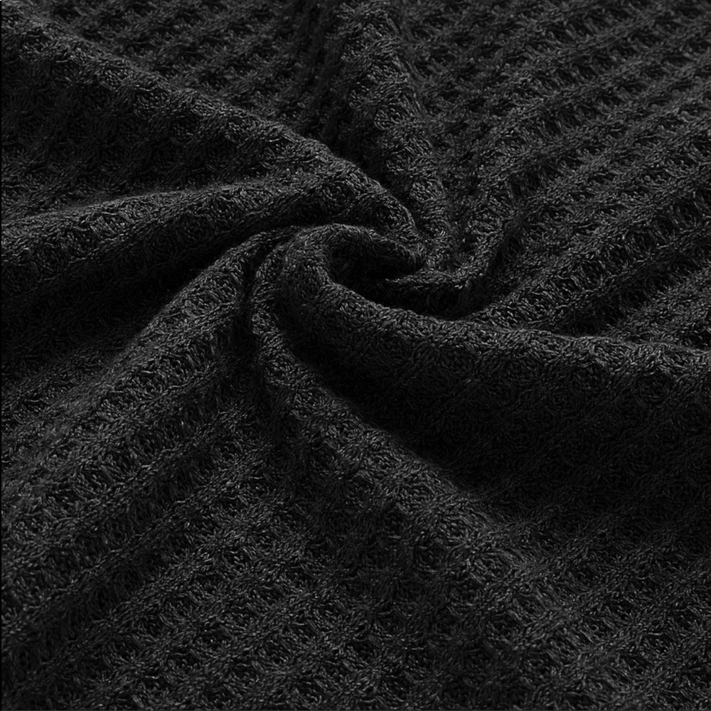 Long sleeve off shoulder knit top black - Picture 5 of 5